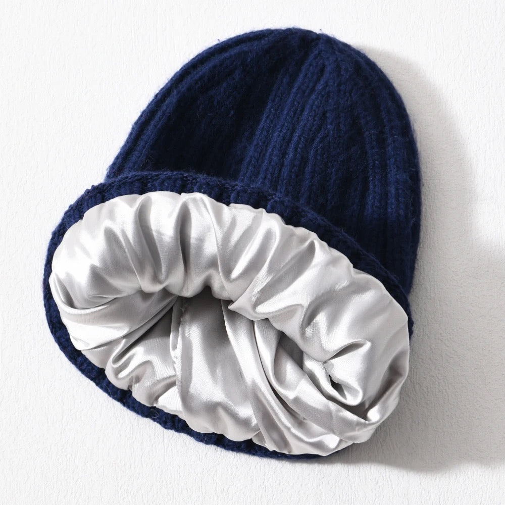 Satin Lined Cashmere Toque