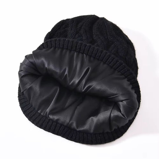 Satin Lined Cashmere Toque